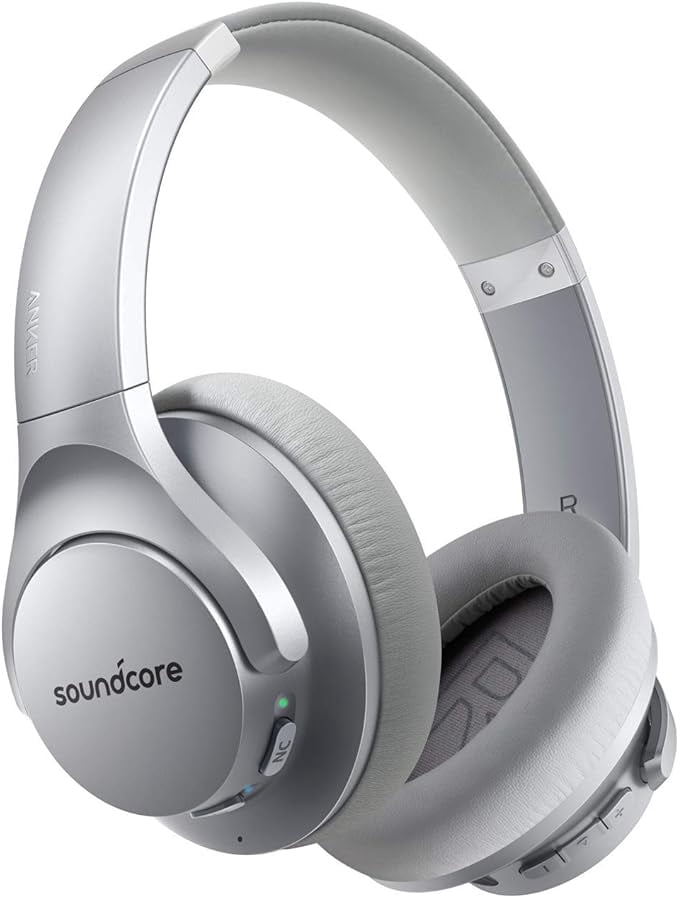 Restored like new Soundcore Anker Life Q20 Noise Cancelling Headphones, over-ear Bluetooth, 60H Playtime, Hi-Res Audio, Deep Bass, Memory Foam (Refurbished)