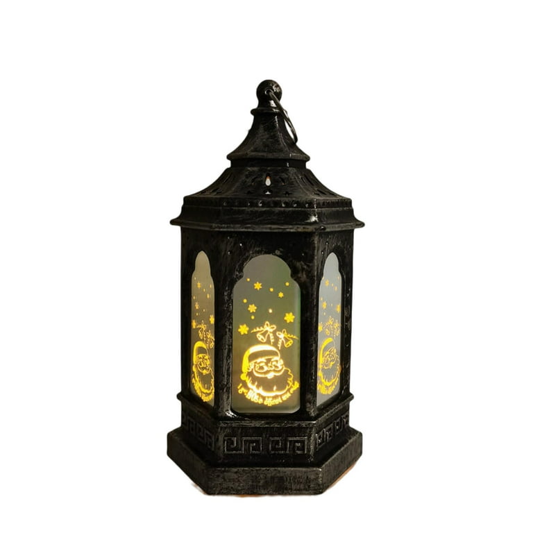 Yirtree Vintage Style Decorative Fire Lantern,Flame Effect LED  Lantern,Indoor Lanterns Decorative,Outdoor Hanging Lantern,Decorative  Lanterns