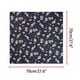 thumbnail image 3 of Bufandas de gasa para mujer - 27.6 X27.6 - Pañuelo cuadrado con estampado floral Pañuelo para el cuello Pañuelo para el cuello Azul marino 70x70cm/27.6x27.6 inches(LxW), 3 of 5