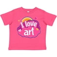 thumbnail image 3 of Inktastic Artist I Love Art Girls Toddler T-Shirt, 3 of 5