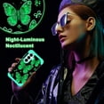 thumbnail image 7 of CASEFIV for Phone Case for Samsung Galaxy S26,Glow in The Dark,Shockproof Protection Hard PC Soft Flexible TPU Bumper Drop Protective Protective Phone Cover Case for Galaxy S26,Green Butterfly, 7 of 7