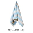 thumbnail image 3 of Small Wooden Horse Striped Face Towel, Soft Fabric Towel Absorbent Soft for Home Use, 3 of 6