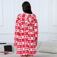 thumbnail image 6 of Hpapadks Robe for Women Nightgown Warm Flannel Nightgown Thickened Bathrobe Christmas Deer Fashion Warm Large Size Nightgown Women's Nightgowns Red XL, 6 of 7