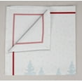 thumbnail image 4 of Vargottam Collection de Luxe Table à Dîner en Lin Décor Serviette en Coton Tissu Imprimé Serviettes Réutilisables Ensemble de 6, 20 X 20 - Oiseau Rouge, 4 of 6