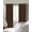 Dark Brown, variant on Dark Brown Rattan Blackout Curtains for Bedroom/Living Room, Thermal Insulated Kitchen Curtains, Vintage Abstract Wicker Texture Grommet Darkening Window Treatment Drapes 52"x72"x2