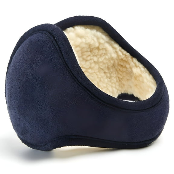 TELOLY Ear Muffs for Winter, Ear Warmers for Cold Winters - Navy Blue