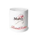thumbnail image 1 of Motif de Fleur de Pêcher de Mars Riche et Riche Boîte à Économies, 1 of 1