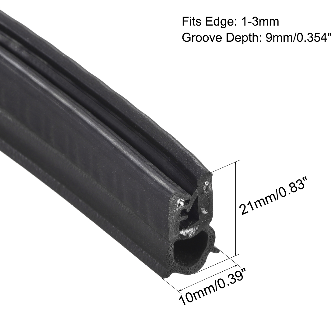 輝く高品質な Trim-Lok Trim-Lok 1/4 Trim Seal with Side Bulb Fits 3/16” Edge 3/8”  Bulb Seal Diameter 100' Length PVC Plastic Trim with EPDM Rubber Seal Easy  to Inst