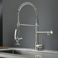 thumbnail image 6 of Multi-Handle Spring Neck Pull-Down Kitchen Faucet With Turbospray, Fastmount, 6 of 7