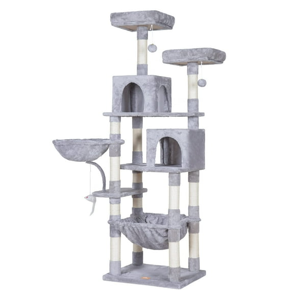 Árbol para Gatos Heybly HCT032W de 180 cm con Juguete para Gatos Grandes