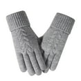 thumbnail image 3 of Soyumi Touch Screen Gloves for Driving, Winter Heated Gloves for Men Women Thermal Texting Gloves Cold Weather Windproof Fleece Lined Hand Warmers Commuting Ski Snow Running Outdoor, Gray, 3 of 9