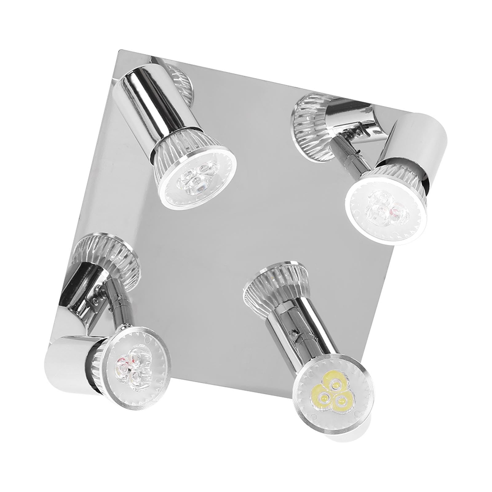 FNYOXU Flush Mount Ceiling Light,Modern Ceiling Lights Kitchen Adjus-table 4 Way Spotlights Fitting LED GU10 Bulbs