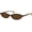 Brown/Brown, variant on Retro Oval Sunglasses for Women-Chic  Eye 90s Sunnies Lightweight Narrow Trendy UV Protection Sun Glasses8057