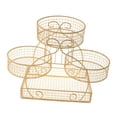 thumbnail image 3 of DOLITY Fruit Basket Multipurpose Large Capacity Bread Basket for Potato Bread Onion Gold, 3 of 9