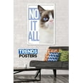 thumbnail image 2 of Grumpy Cat - Blue Wall Poster, 22.375" x 34", Framed, 2 of 5