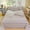 Beige, variant on Qonioi Heavy Duty Bed Sheets with Non-Slide Texture, 1pc Thick Breathable Colorfast Printed Sheet, Vintage Bohemian Coarse-Weave Bedding for All-Season Comfort, Gray