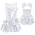 thumbnail image 2 of Aislor Toddler Kid Girls Sequins Camisole Ballet Dance Dress Tutu Skirted, 2 of 7