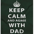 thumbnail image 2 of Keep Calm And Agree With Dad Crown Men's Crewneck Sweatshirt Brisco Brands 5X, 2 of 6