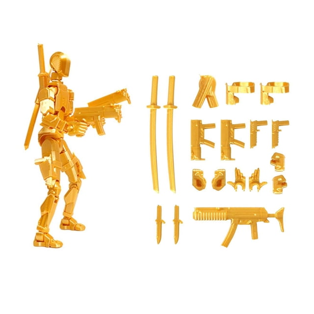Figura de acción impresa en 3D Figura Robot Asamblea Figura Figuras de acción múltiples Figuras de acción Figura Dummy para amantes del juego