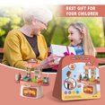 thumbnail image 3 of Lookfly Kitchen Playset,3 in 1 Kitchen Pretend Play Toys Messenger Bag,28 PCS Realistic Cooking Accessories,Great Kitchen Toys for Toddlers Kids(Red), 3 of 7