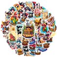 thumbnail image 2 of 35pcs-50pcs Cartoon Pirate Stickers Skull Stickers Funny Stickers Animal Stickers for Notebook Suitcase Guitar, 2 of 9