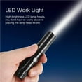 thumbnail image 1 of justharion LED Mini Waterproof Flashlight Battery Powered Penlight Light Small Black with Switch Working Lamp Travel for Camping Fishing, 1 of 6