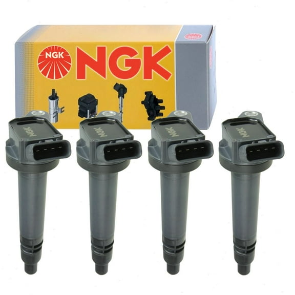 4 pc NGK Ignition Coils compatible with Toyota Highlander 2.7L L4 2009-2019