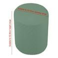 thumbnail image 1 of ziyahi Housses Extensibles Rondes pour Ottoman Repose-Pieds Housse de Canapé Housses de Tabouret Rond Vert, 1 of 7