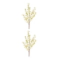 thumbnail image 2 of Electronicheart Artificial Red Spray Stem Faux Berries Autumn Christmas HomeDecor White 2Set, 2 of 6