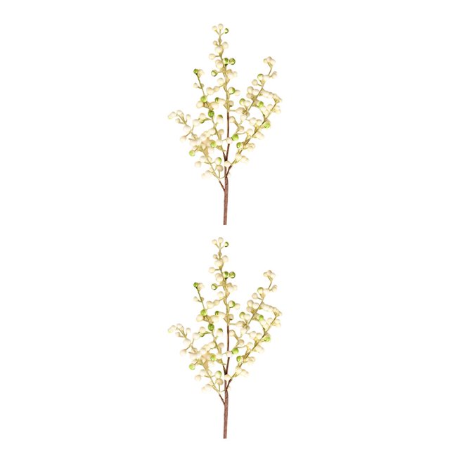 Kearding Cono de pino Artificial de Navidad de 5 ramas para decoración de Navidad, rama de árbol de pino Artificial de flores, decoración de Type3 NO3