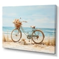 thumbnail image 2 of Designart "Bicycle Calm Pedaling By The Beach V" Transportation Canvas Print, 2 of 5