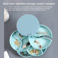 thumbnail image 7 of Deeceymbur Rotating Earring Storage Box Jewelry Organizer with Multiple Compartments Display Case Travel Compact Holder for Studs Hoops, 7 of 7