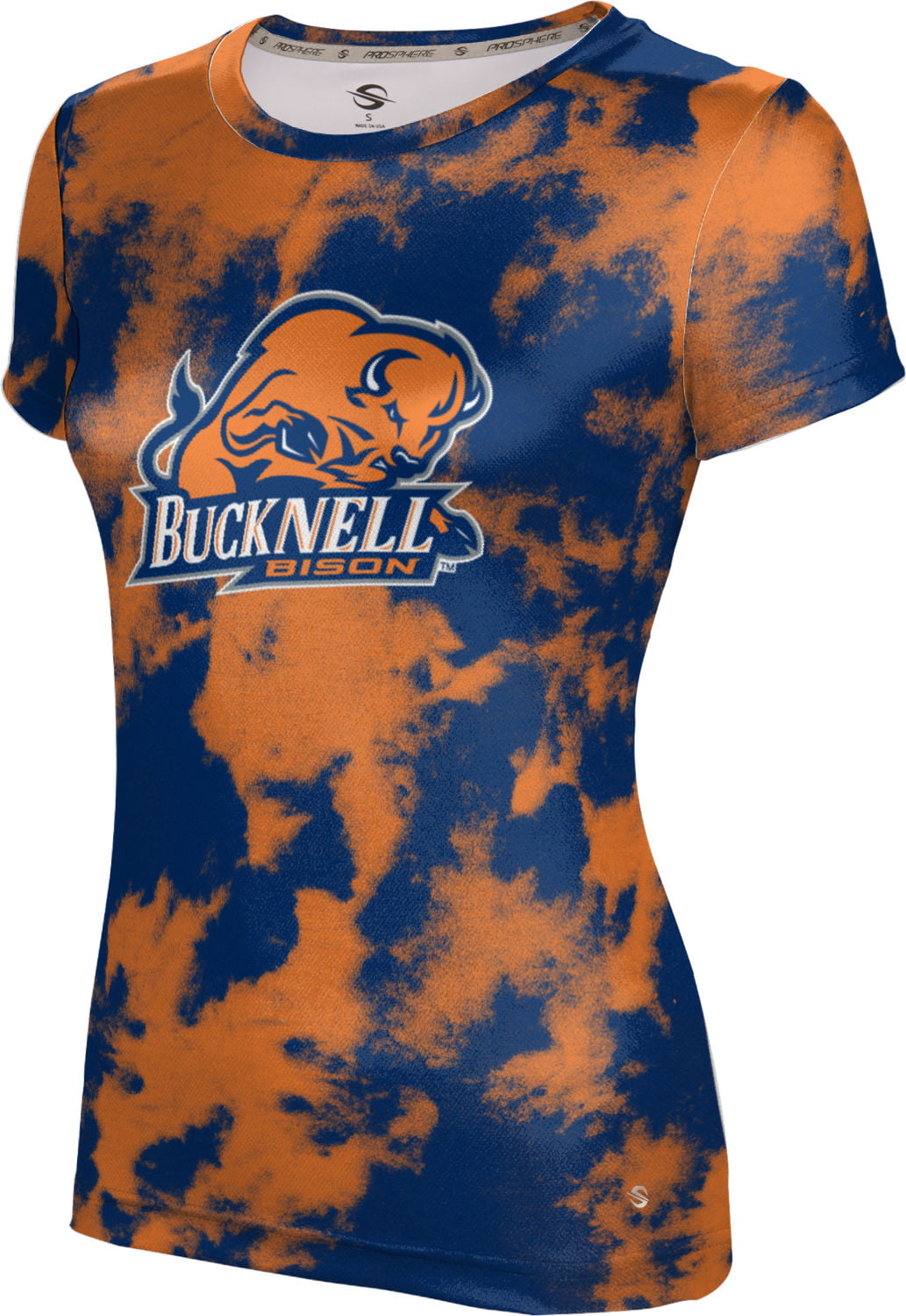 ProSphere Bucknell University Mens Performance T-Shirt Grunge 