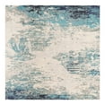 thumbnail image 3 of Unique Loom Vivid Collection Area Rug - Mumbai (9' 10" Square Blue/Ivory), 3 of 7