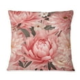 thumbnail image 3 of Designart "Delicate Pink Peony Floral Beauty I" Floral Printed Throw Pillow, 3 of 5
