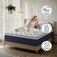 thumbnail image 4 of Lodeija Twin Mattress 12 inch Memory Foam Box Blue-White Medium Firm Pressure Relief Breathable Comfort and Durable, 4 of 10