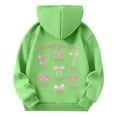 thumbnail image 6 of Byoo Girl's Bow Print Long Sleeve Hoodie Pullover Fit with Pocket Hooded Sweatshirt Soft Warm Casual Kids Outerwear for Daily Wear, 6 of 6