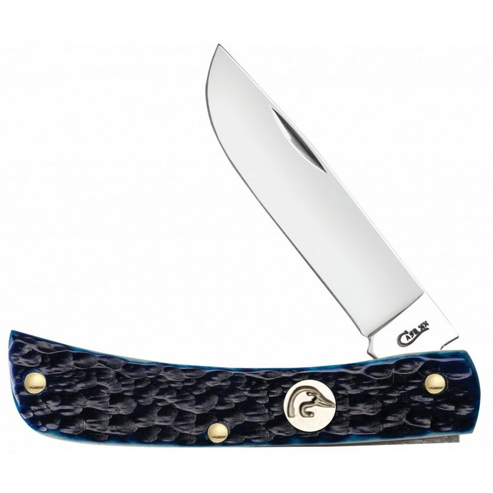 Case xx Ducks Unlimited Jigged Blue Bone Sodbuster Jr Stainless Pocket