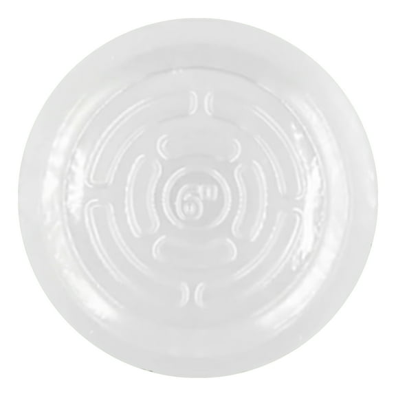 SUSUchens 10Pcs Transparent Plastic Plant Saucers Drip Trays Round Shape Not Easily Deformed Clear Indoor Planter Pot Plate Dish