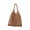 Coffee, variant on Hand Woven Hollow Cut Crochet Beach Bag For Women, Single Shoulder Hand Leisure Summer Travel Holiday Tote, Lightweight Boho Straw Purse, Coffee