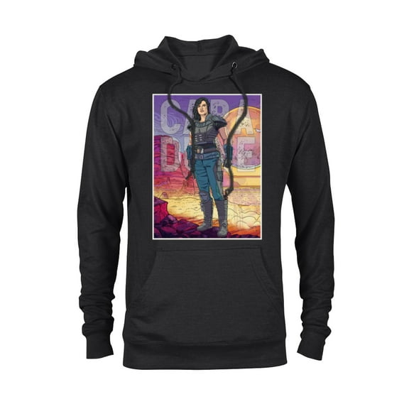 Star Wars The Mandalorian Cara Dune Painting - Pullover Hoodie for Adults - Customized-Black