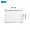 thumbnail image 2 of Uxcell 9.37" x 12.8" Magnetic Display Frame A4 Adhesive Magnetic Sign Holder Silver 5 Pack, 2 of 6