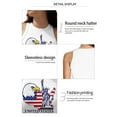 thumbnail image 3 of Genuiskids American Flag Tank Tops for Women 4th of July Patriotic Shirt USA Independence Day Slim-fit Sleeveless Crop Tops, 3 of 5