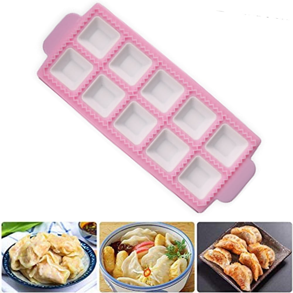 Creative Dumpling Pie Ravioli Mould Plastic Kitchen Gadget Easy to Use Blue