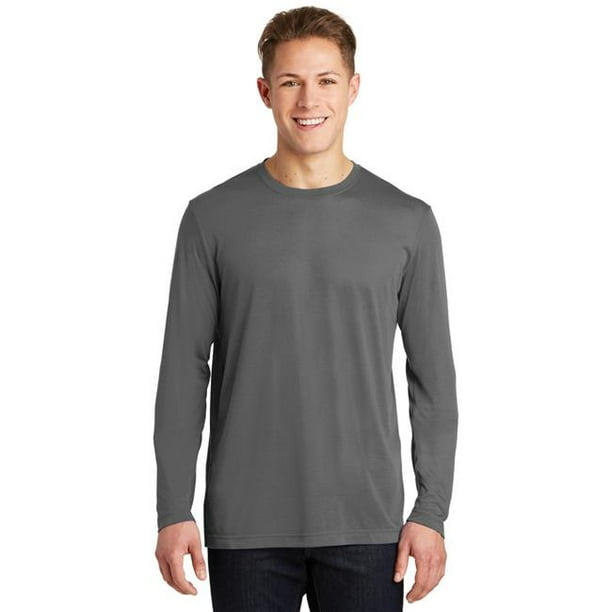 SportTek Sport Tek 1184002 Long Sleeve PosiCharge Competitor Cotton Touch TeeShirt, Dark