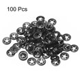 thumbnail image 2 of Unique Bargains Starlock Washers , M4 x12 Internal Tooth Push On Locking Washers Clips Fasteners Assortment Kit 100pcs, 2 of 3