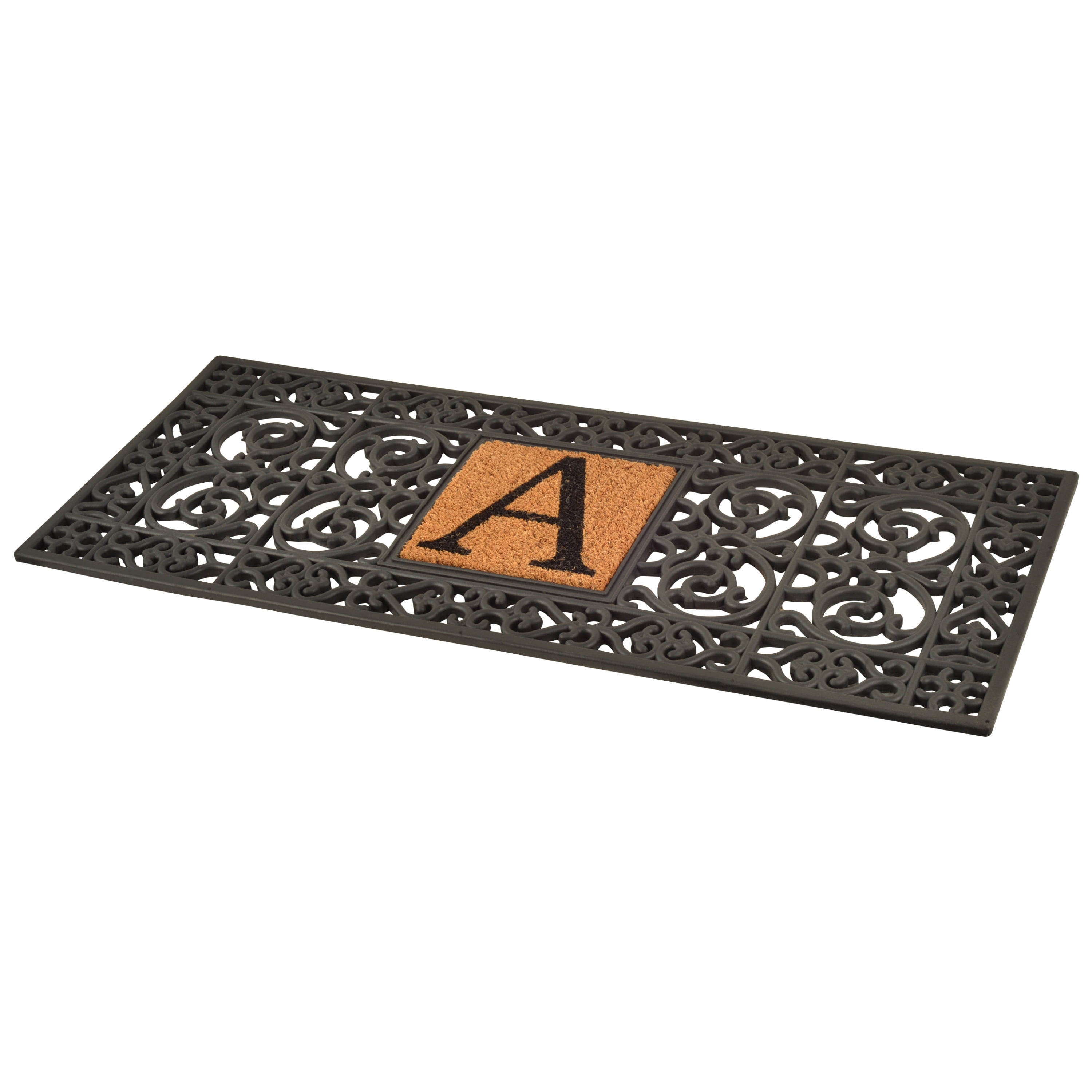 Calloway Mills Rubber Monogram Outdoor Doormat 17" x 41" (Letter S)