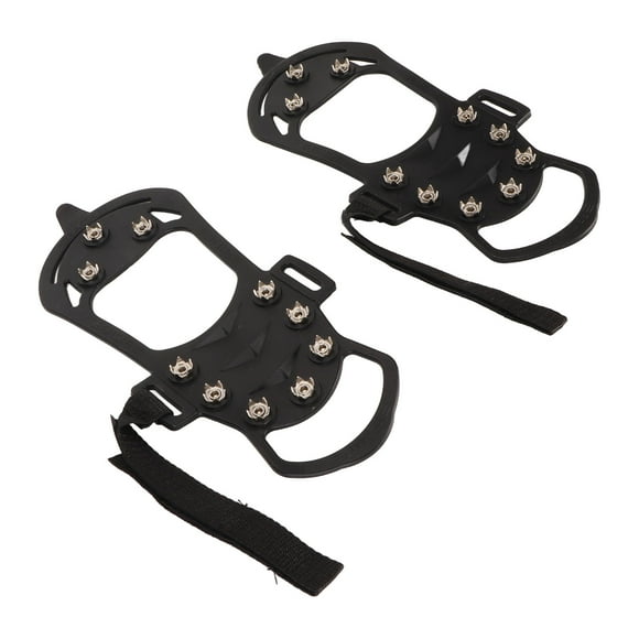 Ice Cleats for Shoes and Boots, Rubber Ice Snow Grips Cleat Crampons, Portable Ice Traction Cleats Walk Traction Cleat for Winter Hiking, Mountaineering, Rock Climbing Ice Fishing