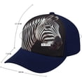 thumbnail image 2 of Animal Zebra Baseball Cap Classic Golf Cap Soft Dad Hat Multicolor Adjustable Low Profile Hat Unisex, 2 of 6