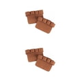 thumbnail image 3 of Eigraketly Guantes de cuero antideslizantes para levantamiento de manos y muñecas, almohadillas protectoras antideslizantes para culturismo, Marrón 2piezas, 3 of 6